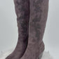 Cowboystiefel Wildlederoptik mit Strass-Applikation , Gr. 36-41