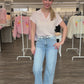Kurzarm Strickshirt mit Polokragen, Gr. 34-40