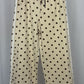 Sportliche Hose mit Punkten creme, Gr. 36-42