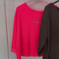 C'est la vie Sweatshirt neonpink, Gr. 34-42