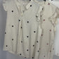 Bluse mit Herzen beige/schwarz, Gr. 36-40