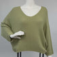 Strickpullover moosgrün, Gr. 36-42