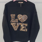 Strickpullover Leo-Love schwarz, Gr. 34-44