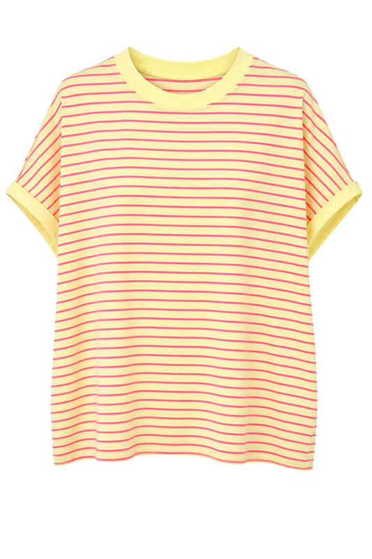 Shirt „Sunny Stripes“ neonpink, Gr. 36-42