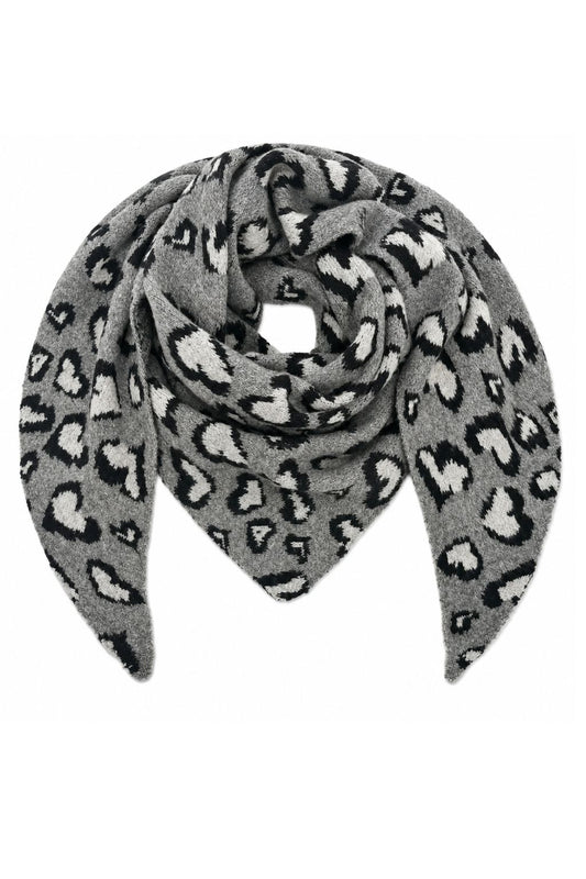 Leo Love Kuschelschal grau