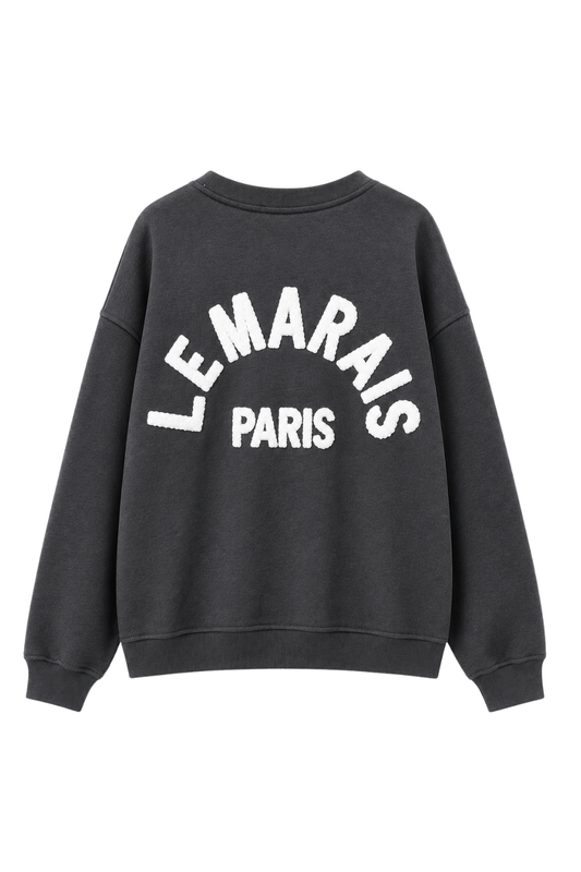 Sweatshirt "Le Marais" grau, Gr. 36-44