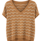 Strickshirt „Meeresbrise“ camel/glitzer, Gr. 34-42