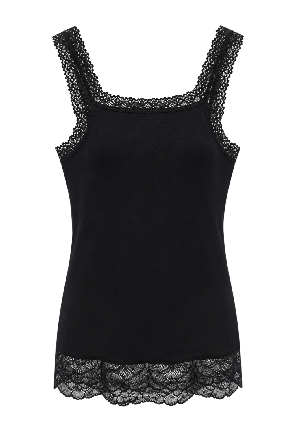 Lace Essential Top schwarz, Gr. 36-42