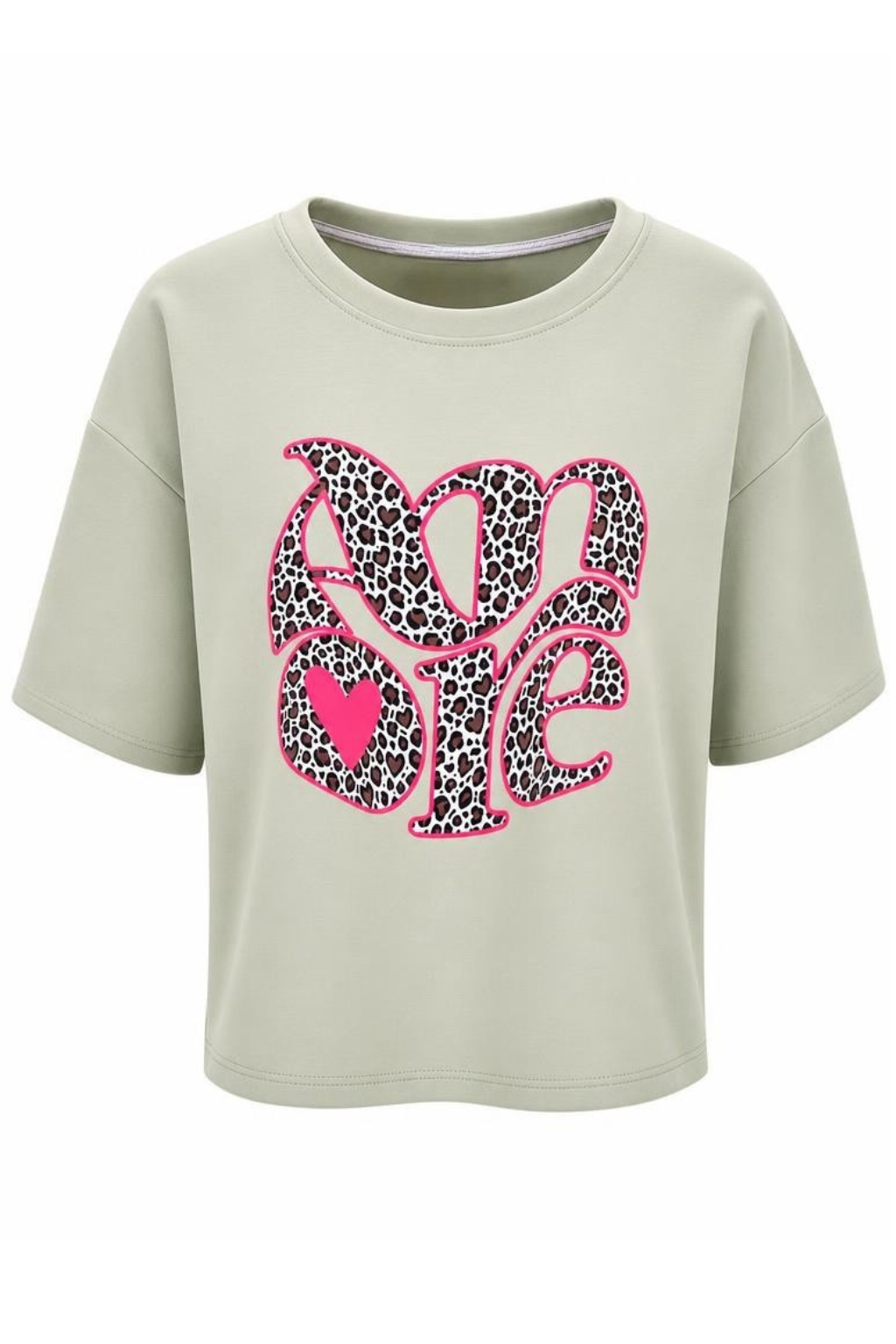 Shirt "Leo Love" pistazie, Gr. 38-44