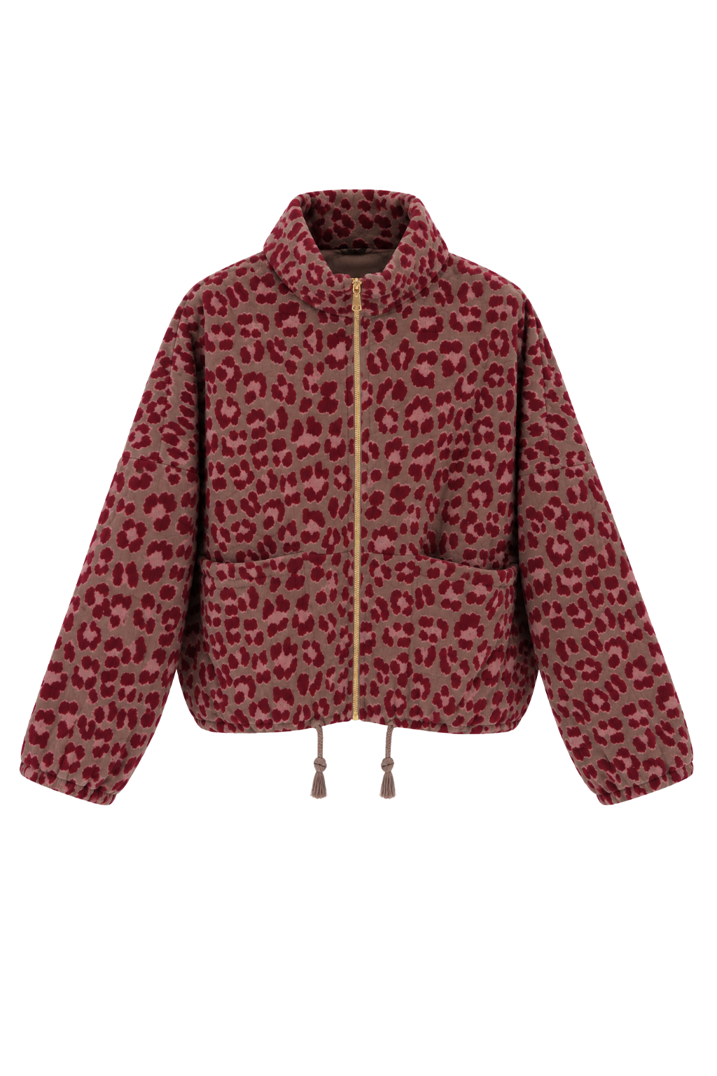 Leo Chic Steppjacke coffee/bordeaux, gr. 34-42