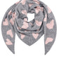 Wendeschal Herzen grau-rosa
