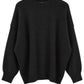 Oversize Strickpullover schwarz, Gr. 38-44