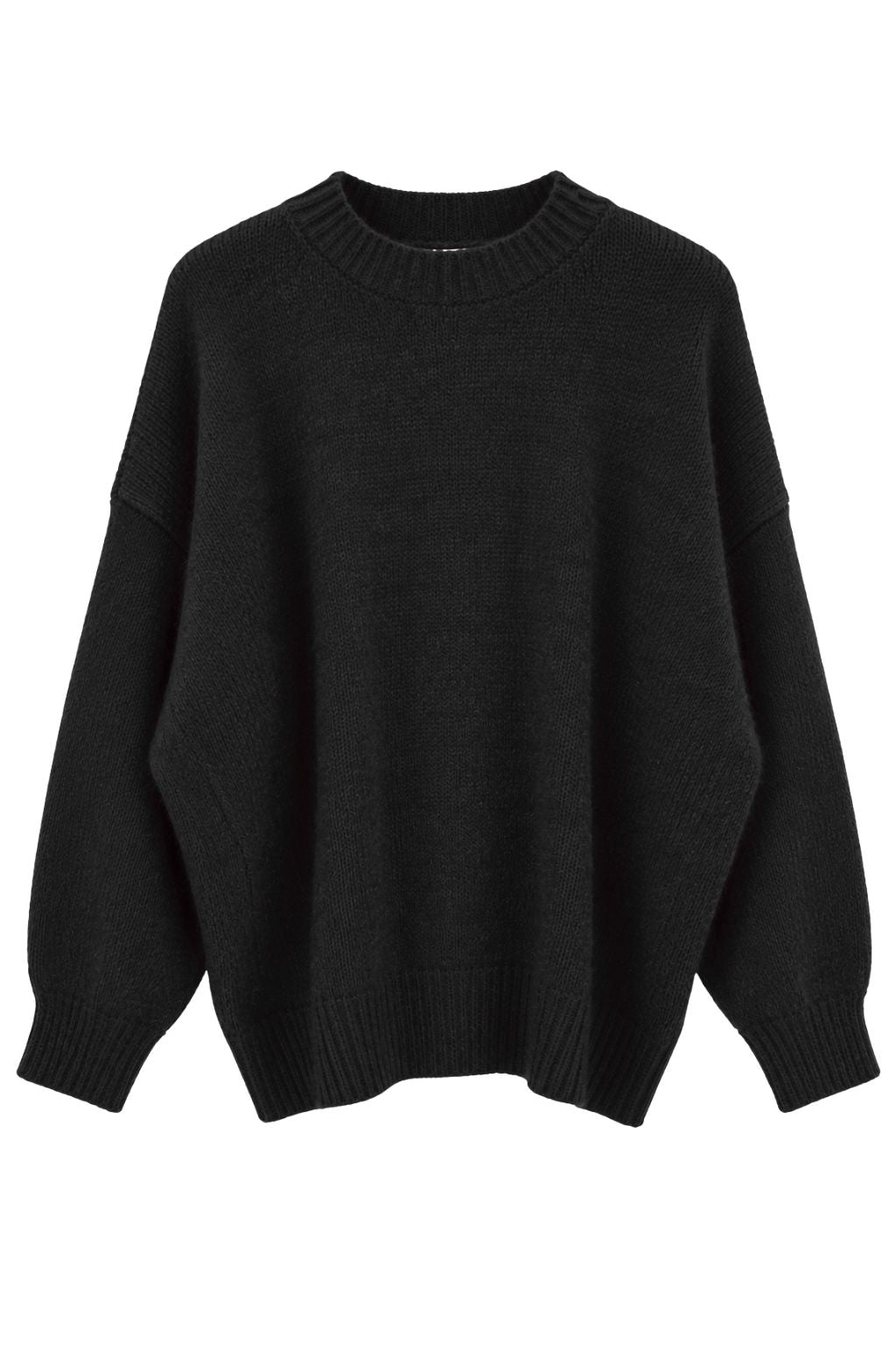 Oversize Strickpullover schwarz, Gr. 38-44