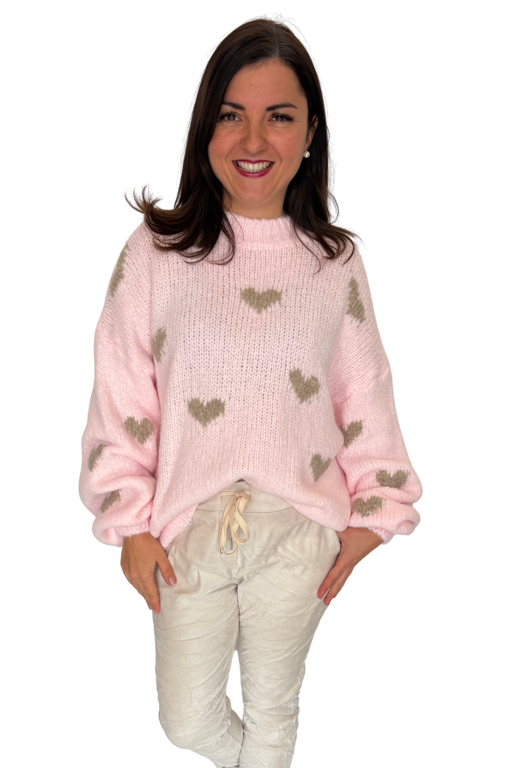 Heart Love – Kuscheliger Strickpullover,  Gr. 36-42
