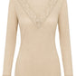 Longsleeve "Pure Romance" beige, Gr. 34-38