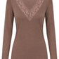 Longsleeve "Pure Romance" rosé-taupe, Gr. 34-38