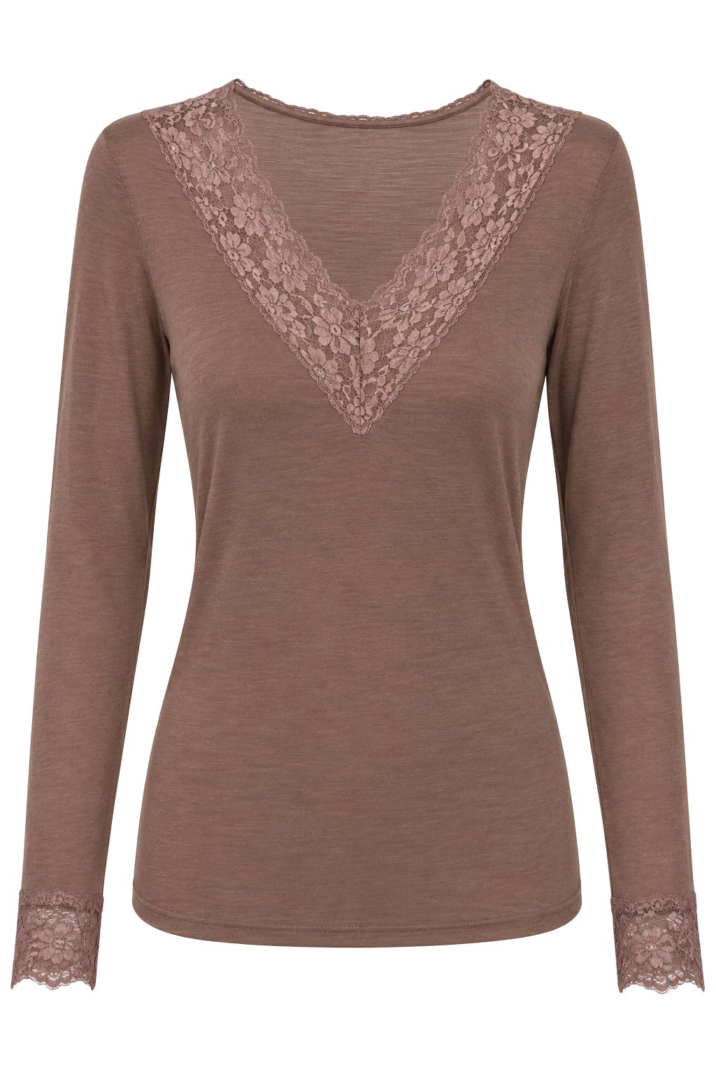 Longsleeve "Pure Romance" rosé-taupe, Gr. 34-38