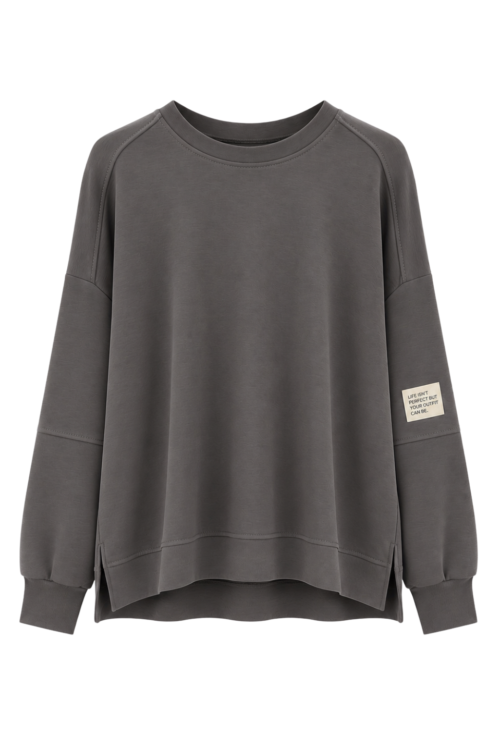 Oversize Sweatshirt  anthrazit, Gr. 36-44