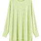 Oversize Pullover „Luna“ helles apfelgrün, Gr. 38-46