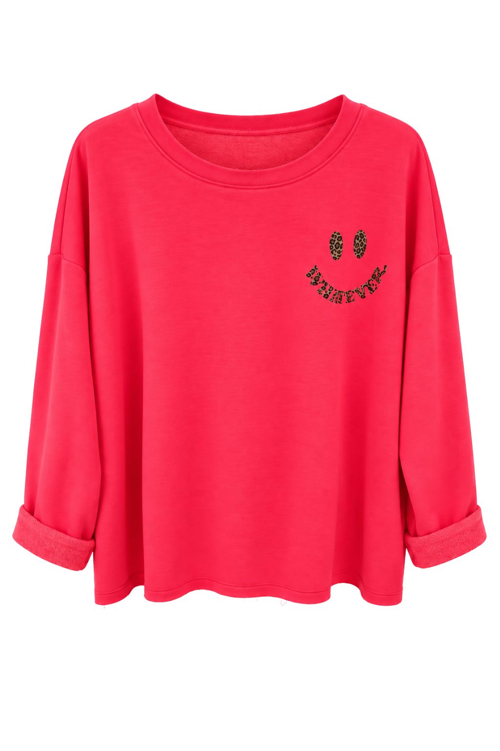 Sweatshirt Smiley Leo neonpink, Gr. 34-42