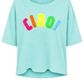Shirt "Ciao Bella" türkis, Gr. 36-42
