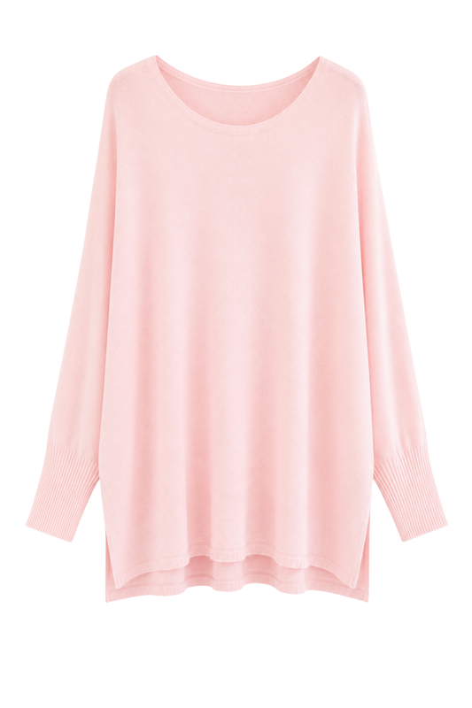 Oversize Pullover „Luna“ rosa, Gr. 38-46