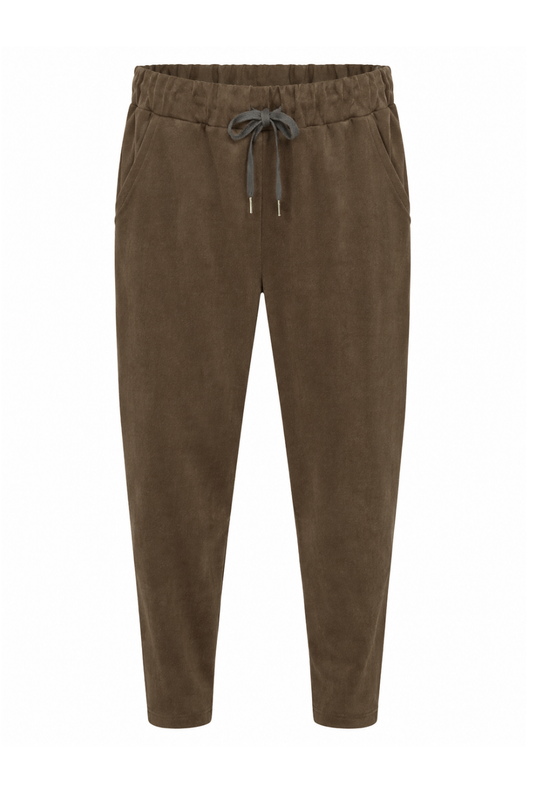 Joggpants "Soft Velour" schokobraun, Gr. 36-42