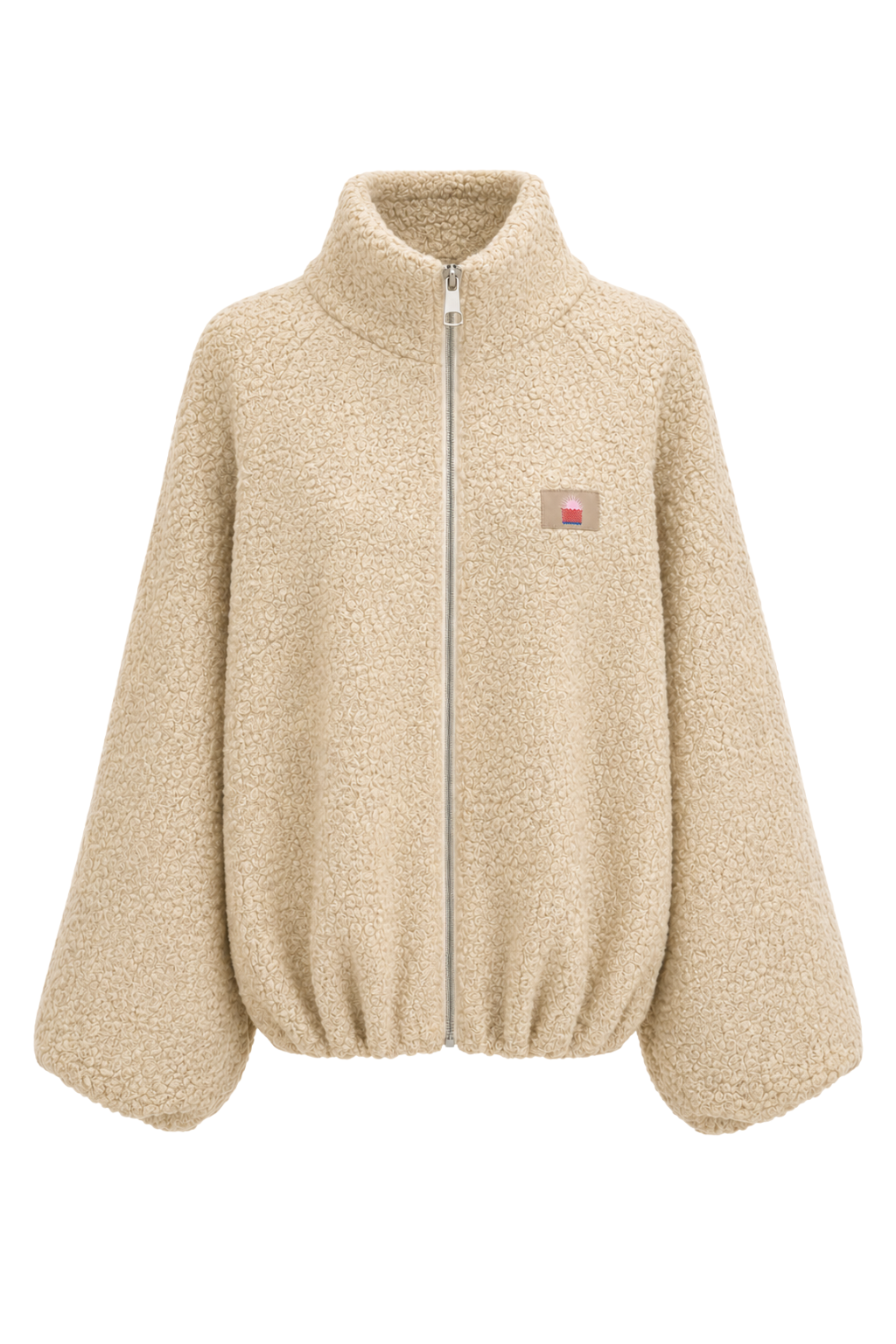 Teddy Jacke Love creme, Gr. 34-42