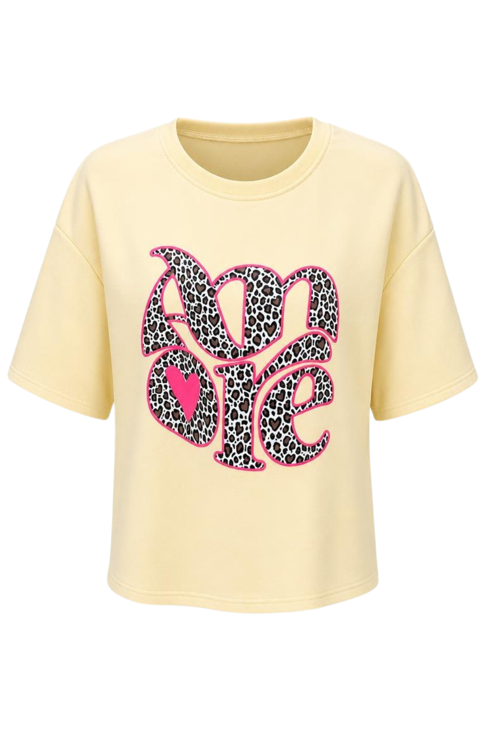 Shirt "Leo Love" gelb, Gr. 38-44