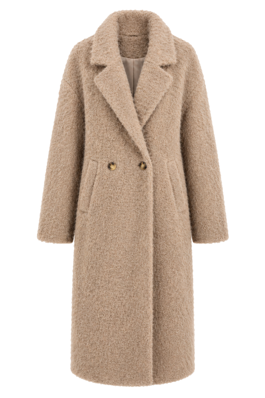 Mantel "Cozy Elegance" cappuccino, Gr. 36-42