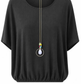 Sommerbluse (mit Kette) und Gummizug, Gr. 36-42