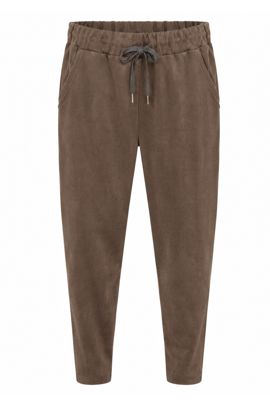 Joggpants "Soft Velour" schokobraun, Gr. 36-42