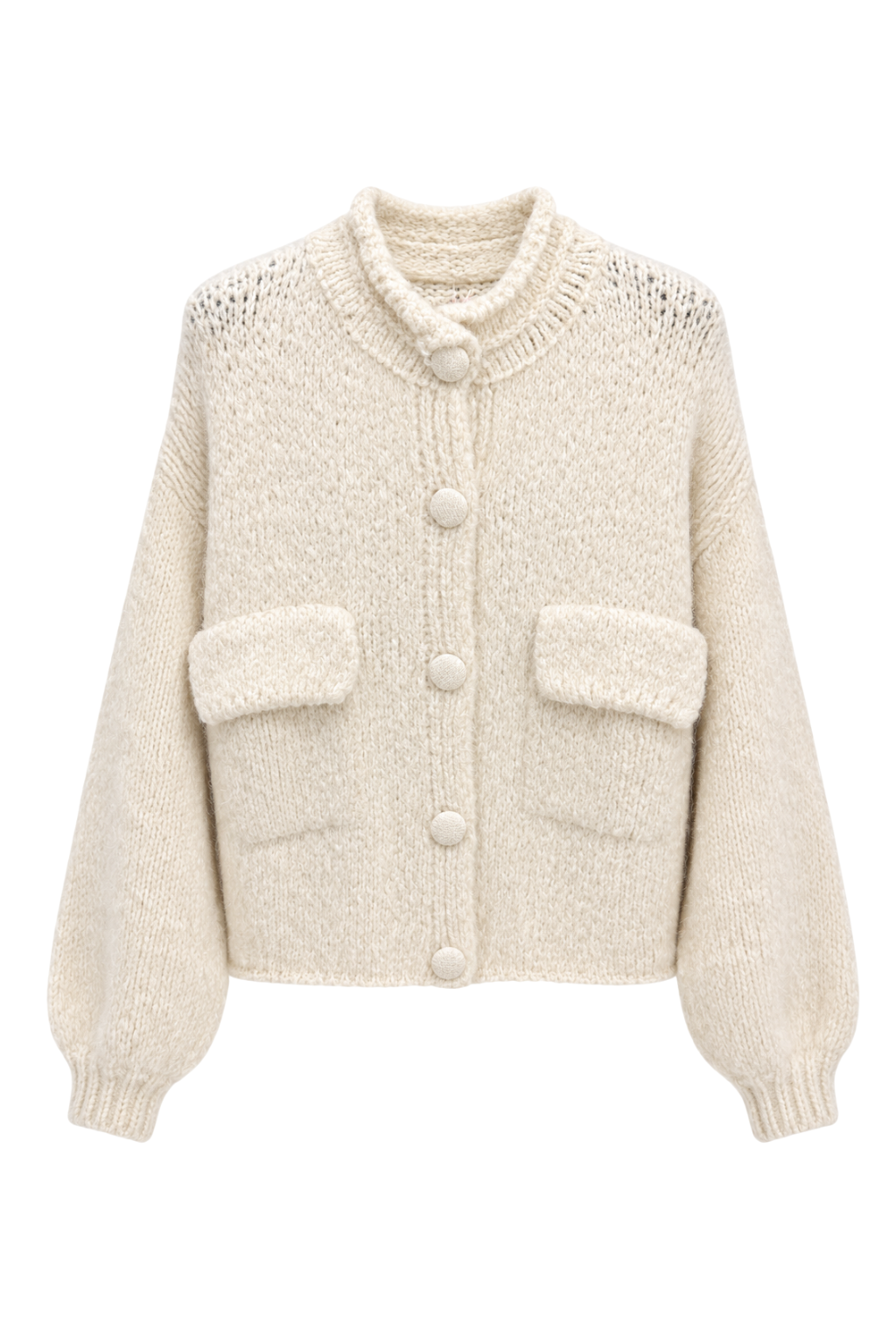 Strickjacke creme, Gr. 38-44