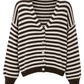 Streifen Cardigan „Amélie“ – braun/creme, Gr. 36-42