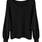 LIVIA – Oversize Feinstrick-Pullover schwarz, Gr. 36-42