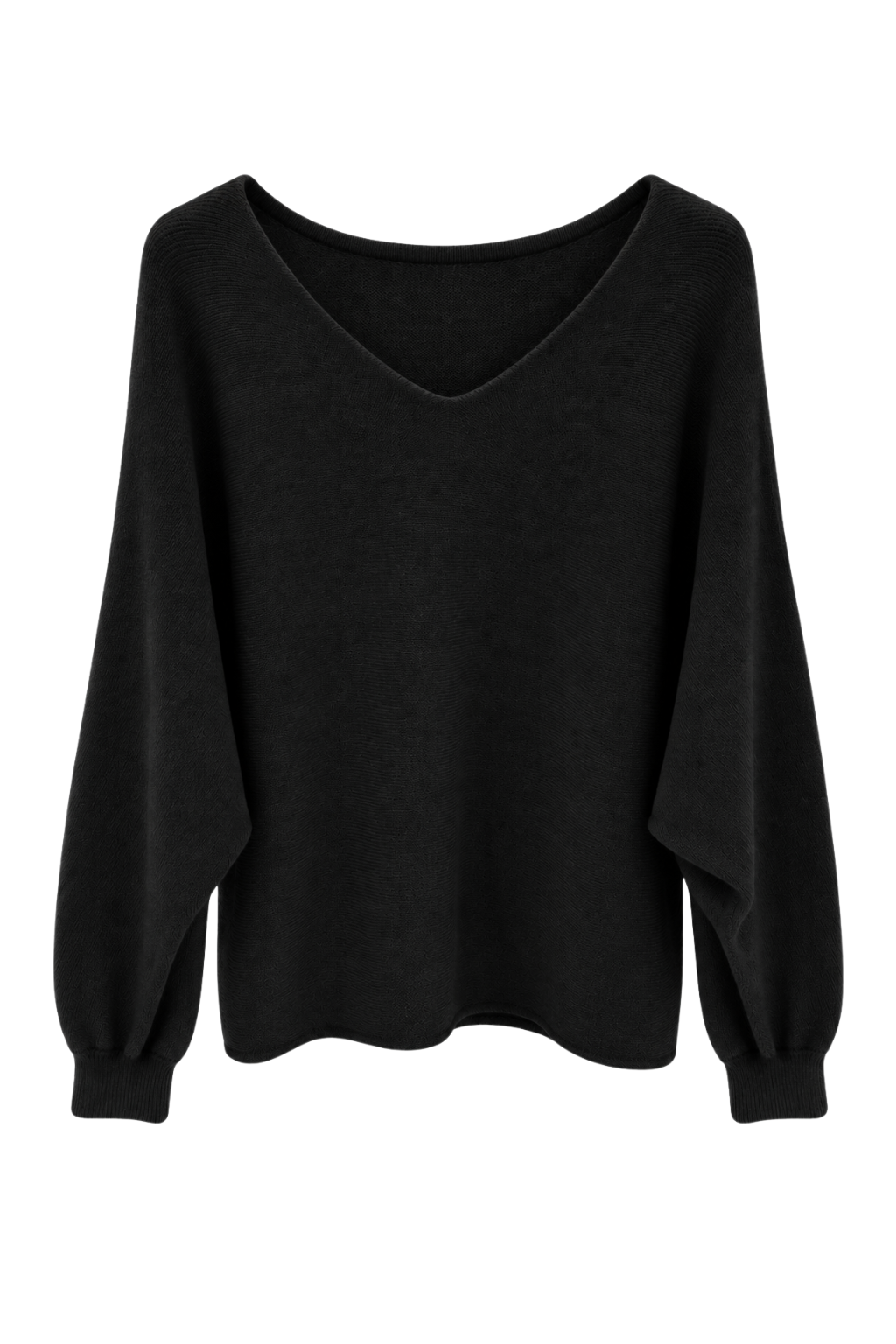 LIVIA – Oversize Feinstrick-Pullover schwarz, Gr. 36-42