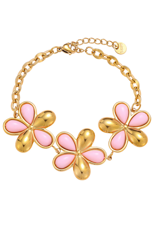 Floréa Blütenarmband Rosa