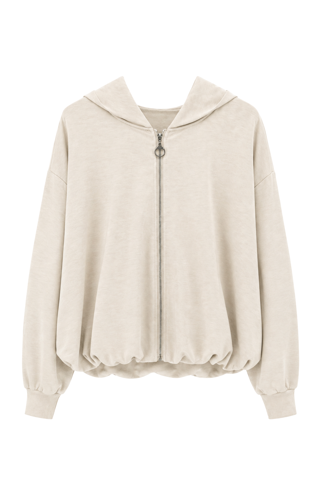 Hoodie-Jacke beige, Gr. 36-42