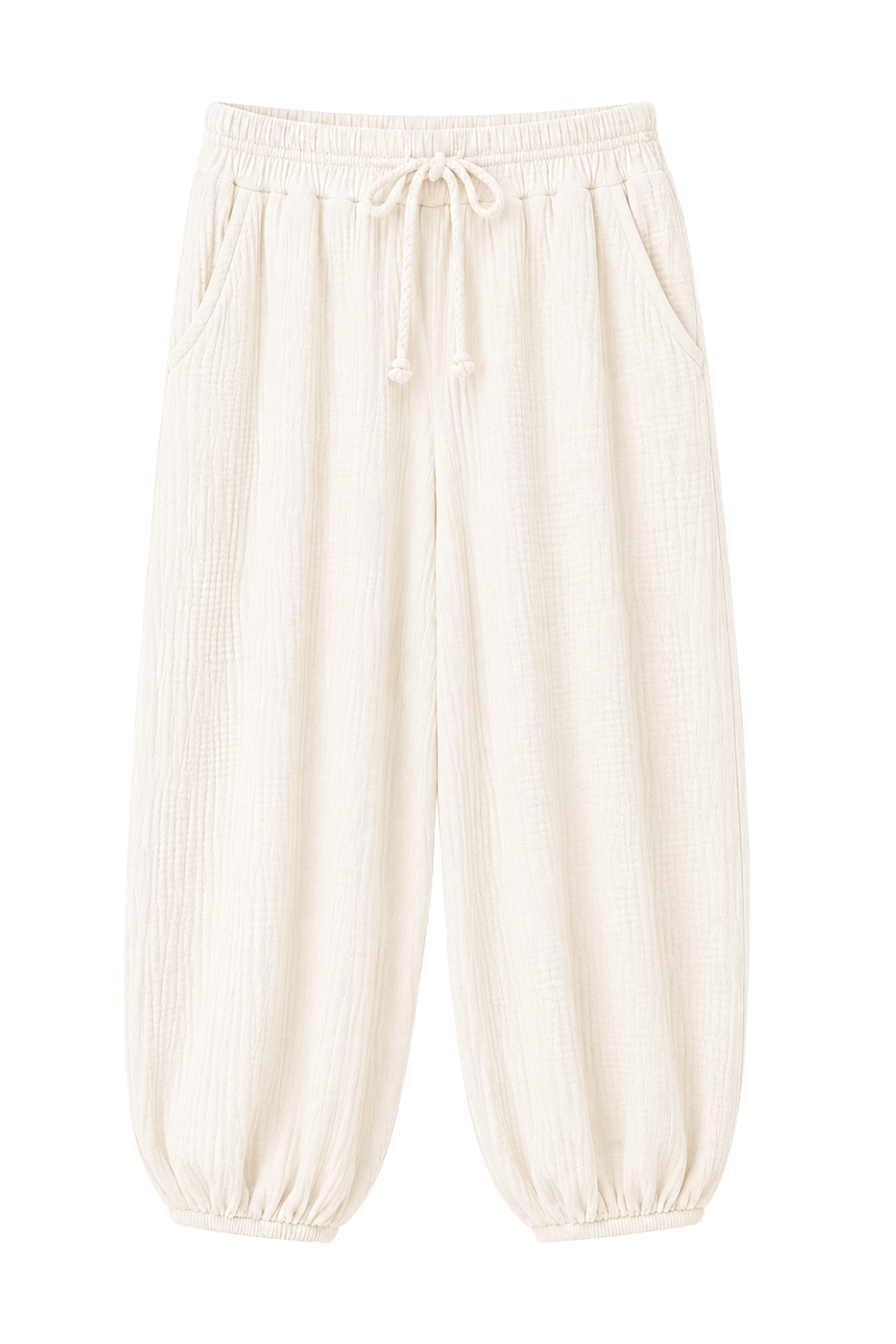 Musselin Ballon Hose creme, Gr. 36-42