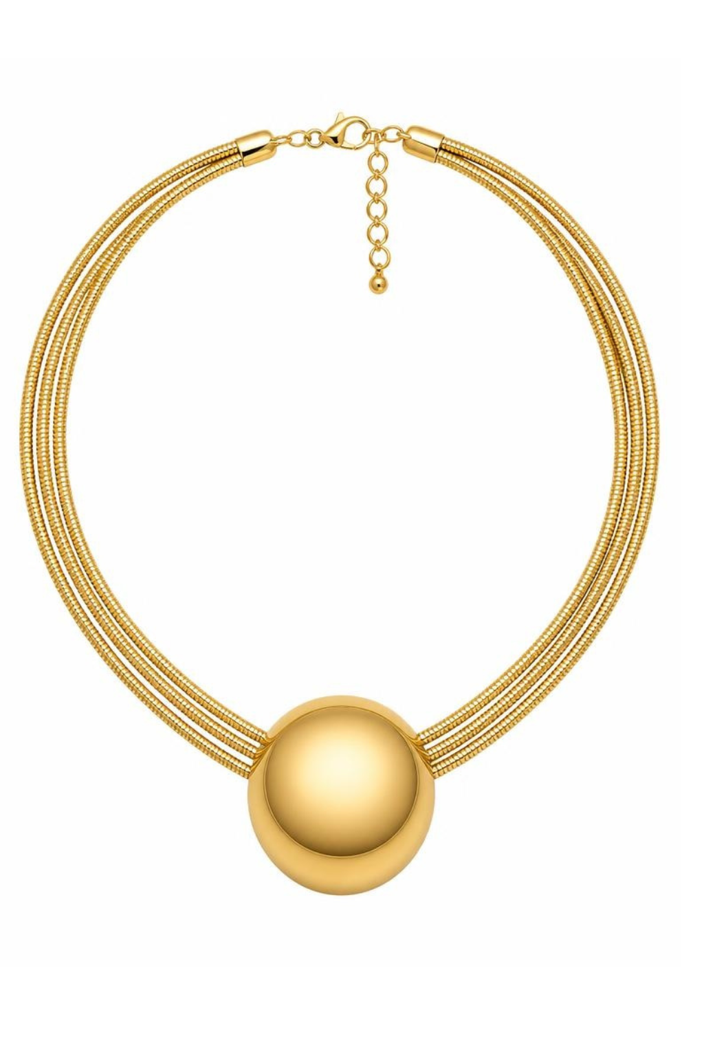 Statement-Kette „Golden Sphere“