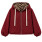 Wendejacke mit Kapuze bordeaux, Gr. 34-42