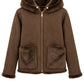 Wendejacke schokobraun, Gr. 36-42