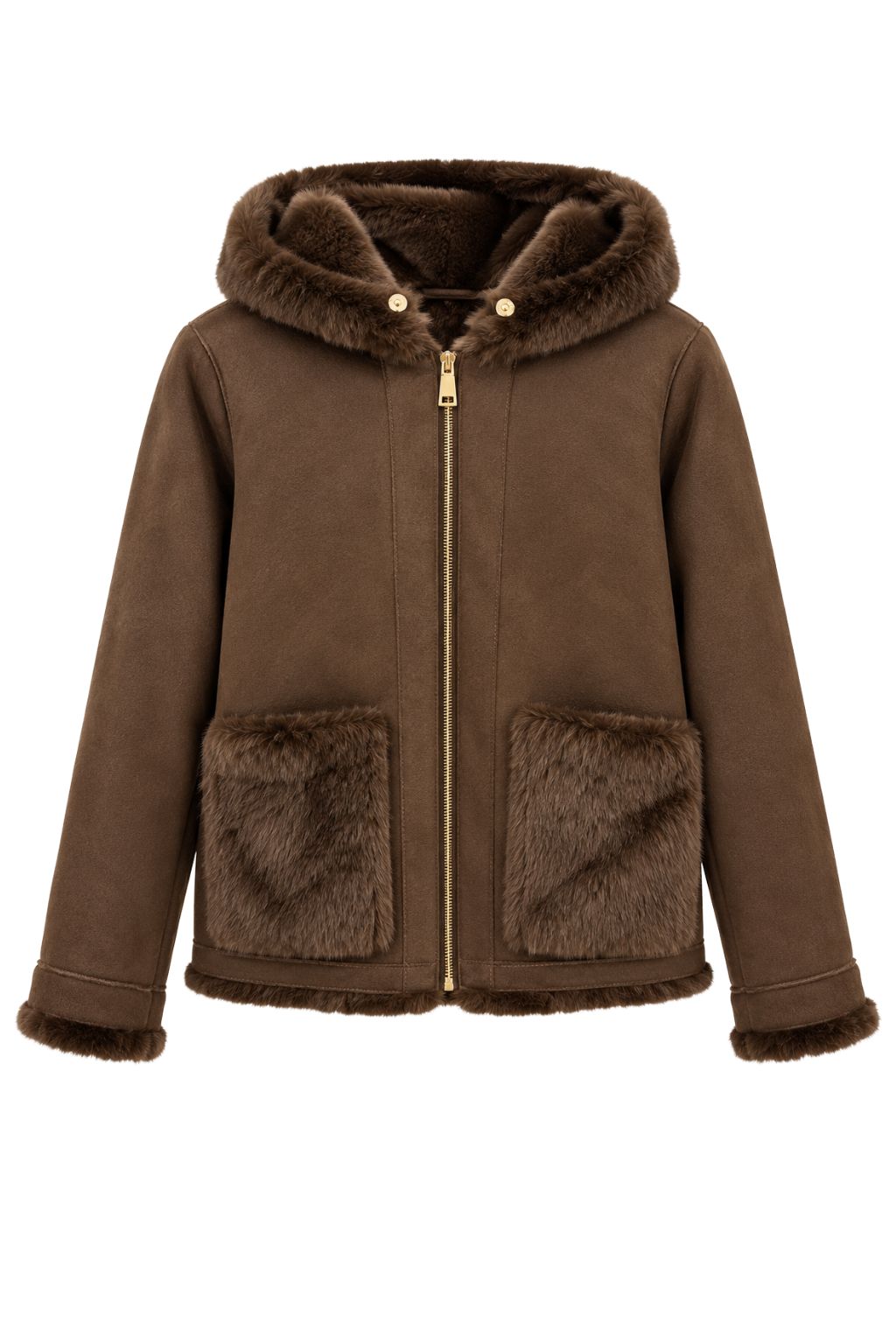 Wendejacke schokobraun, Gr. 36-42
