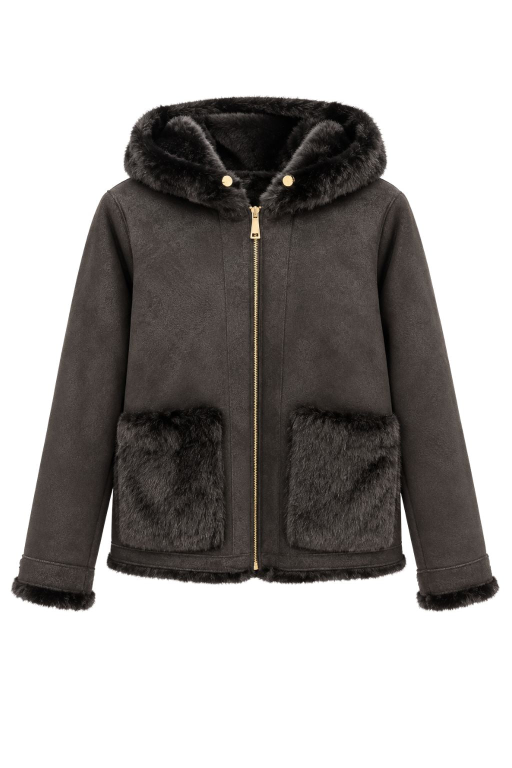 Wendejacke schwarz, Gr. 36-42