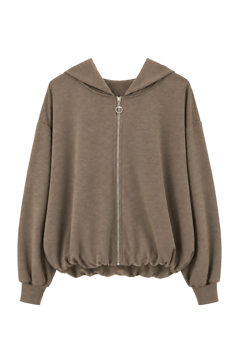 Hoodie-Jacke schlamm, Gr. 36-42