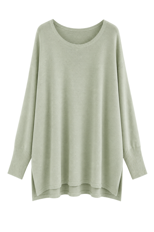 Oversize Pullover „Luna“ salbei, Gr. 38-46