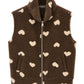 Kuschelweste "Teddy Love" schokobraun/beige, Gr. 36-40