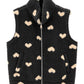 Kuschelweste "Teddy Love" schwarz/beige, Gr. 36-40