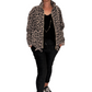 Leo Chic Steppjacke taupe/schwarz, gr. 34-42