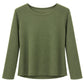Zeitloses Wohlfühlshirt Mara oliv, Gr. 34-40